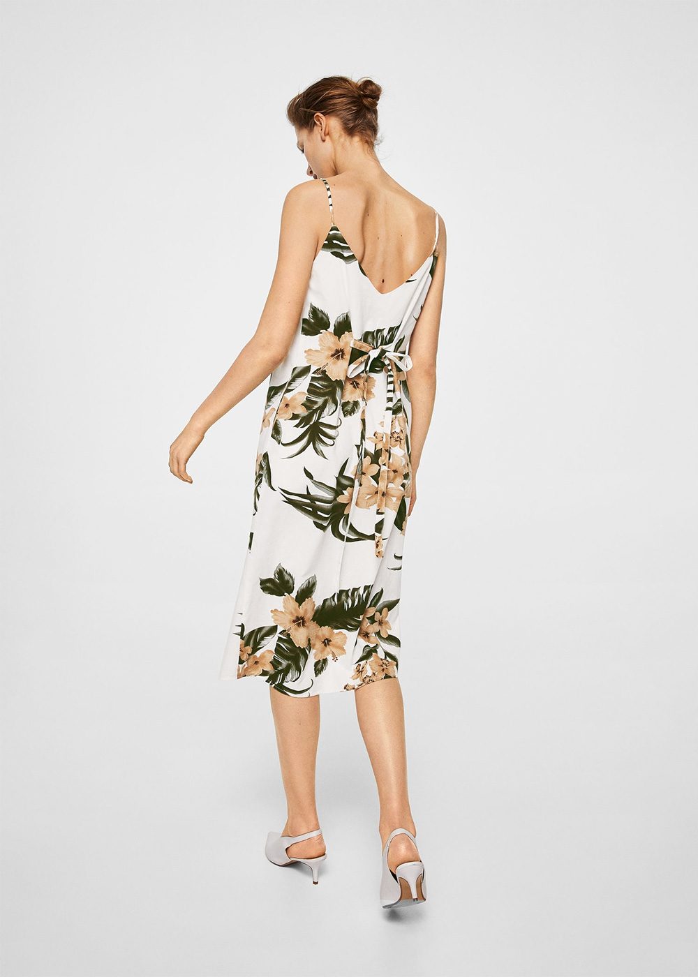 Floral print linen-blend dress - Image 2