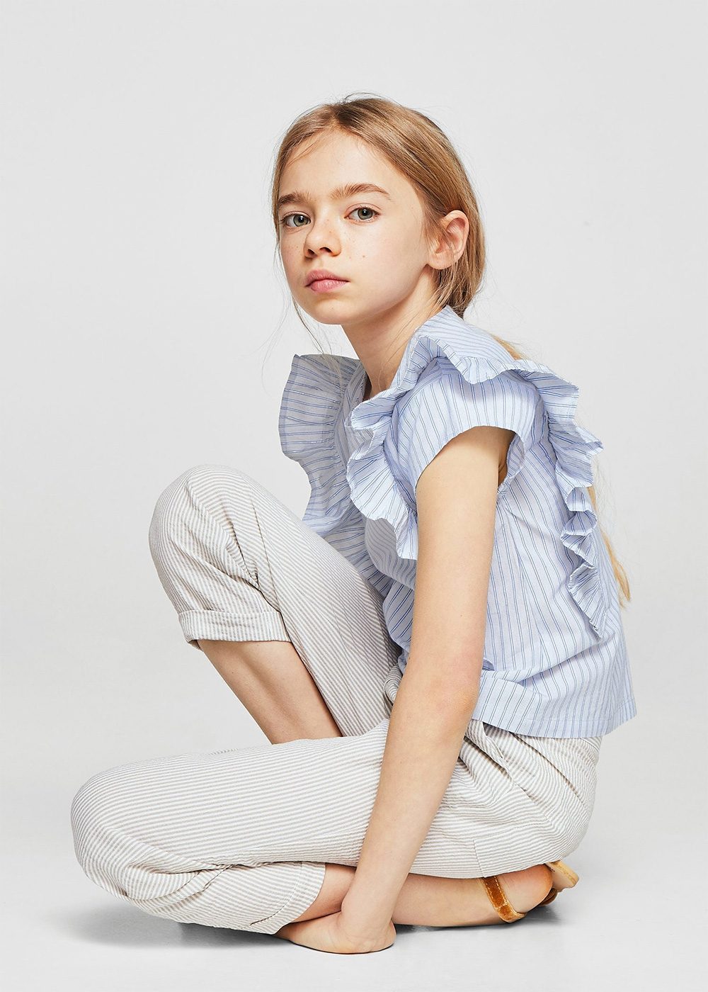 Ruffles stripe-patterned blouse - Image 2